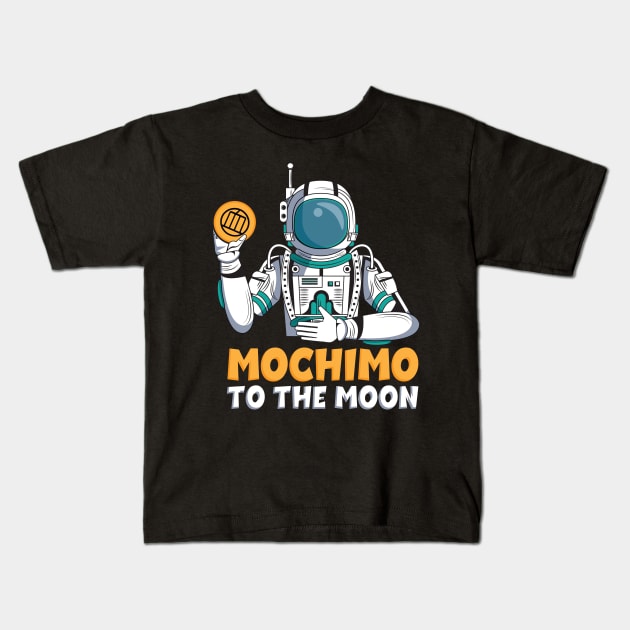 Mochimo to the Moon Astronaut Kids T-Shirt by Umami